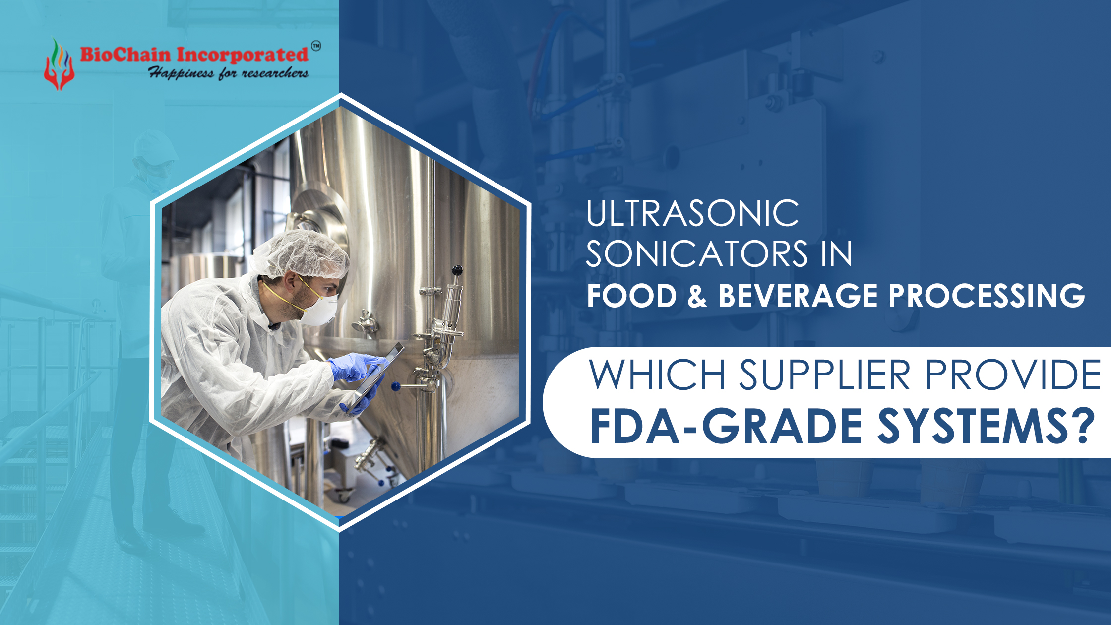 Ultrasonic Sonicators Supplier Provide FDA-Grade Systems in Food & Beverage Processing
