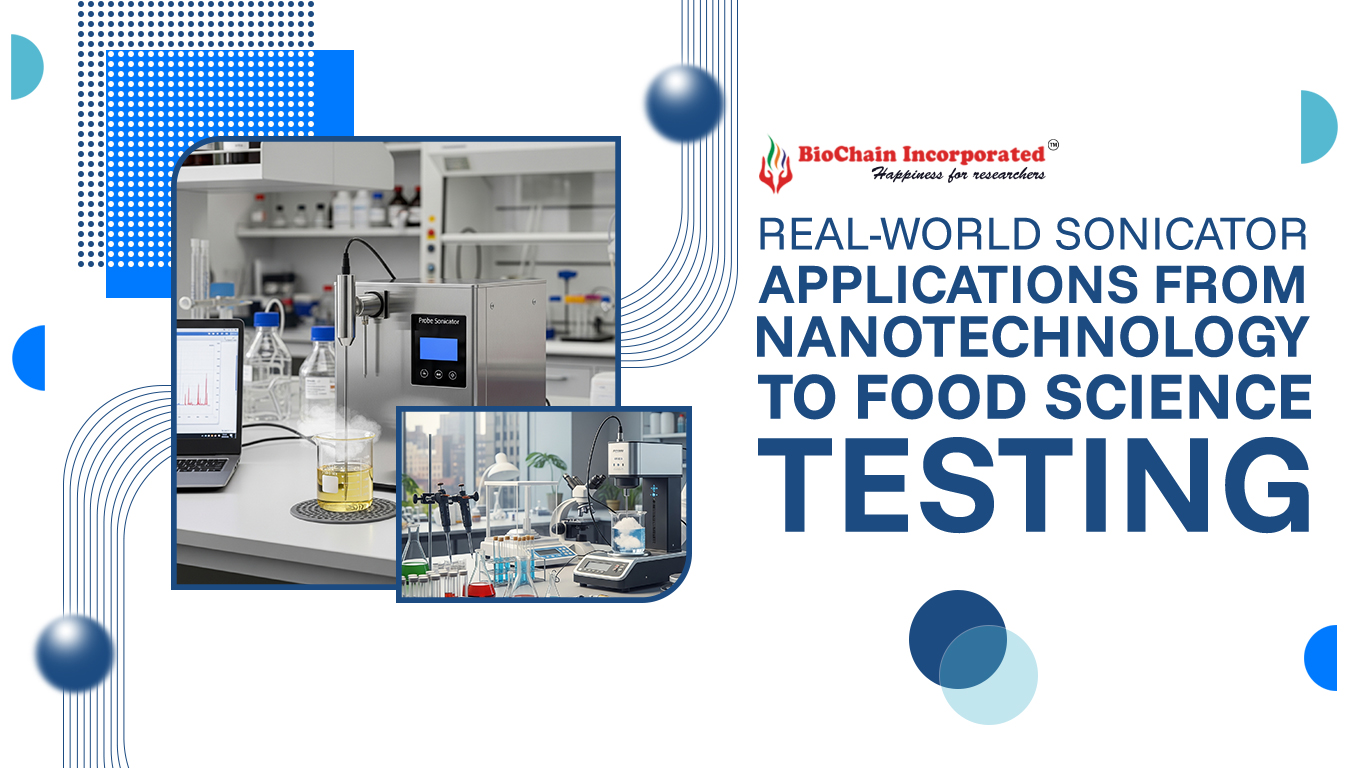 Real-world Sonicator applications from nanotechnology to food science testing