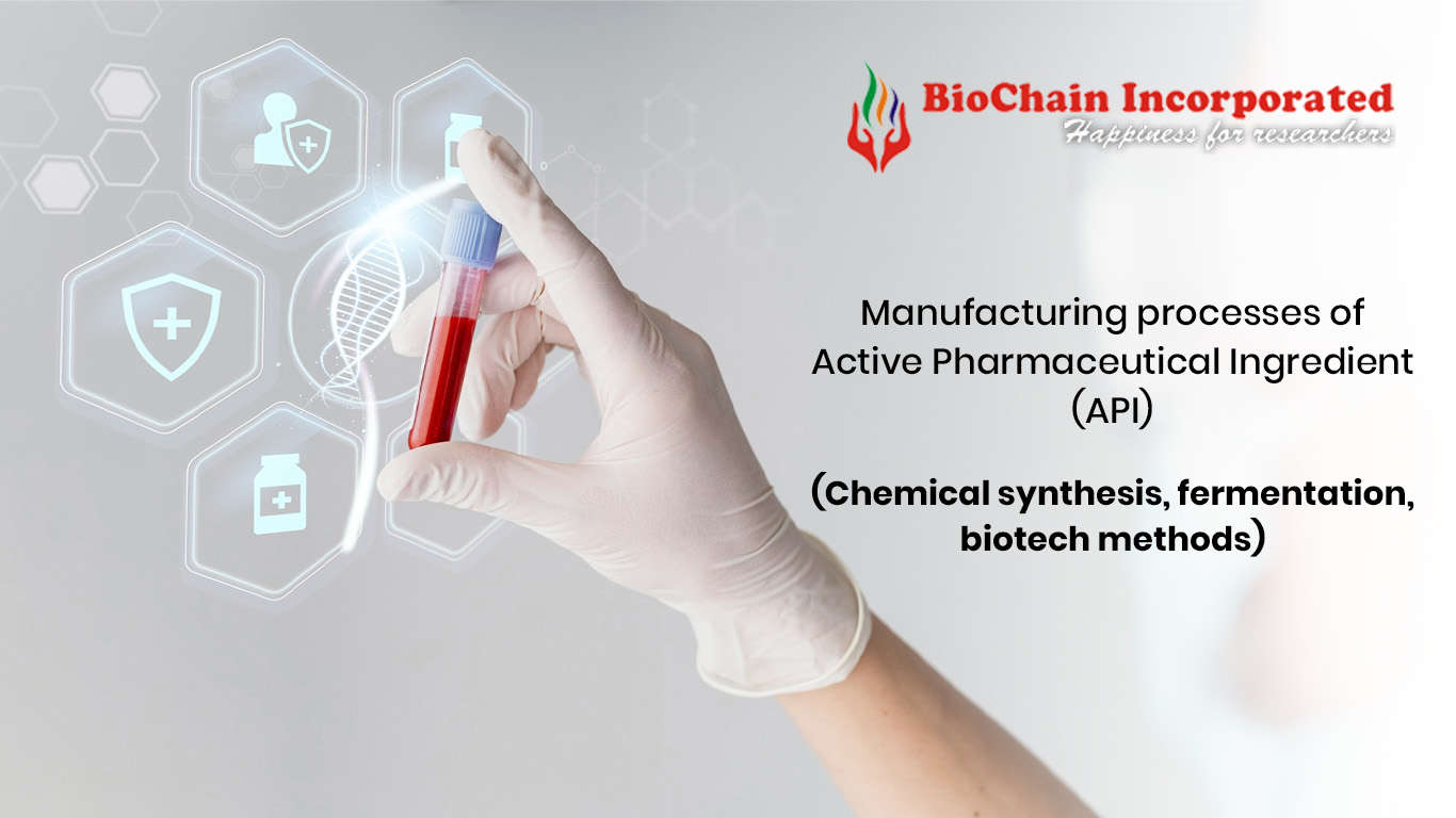Manufacturing processes of Active Pharmaceutical Ingredients